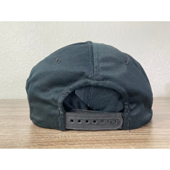 Vintage Ebasco Refinery Project Team Snapback Hat Black Adjustable Cap - Picture 9 of 13